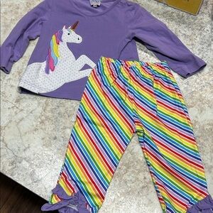 Purple Unicorn Kids Matching Set